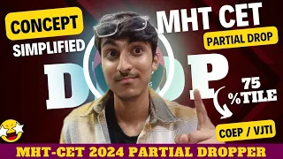 Partial Drop to COEP 💪💯 | MHT-CET 2024 | JEE Mains 2024 #mhtcet #mhtcet2023 #mhtcet2024