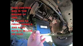 Mazda bravo ford courier 4wd  auto switch won't lock hubs or go in low range why won't it work