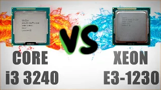 i3 3240 vs Xeon E3-1230 feat. GTX 1050
