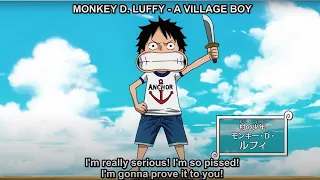 Luffy Begs Shanks And His Crew To Take Him With Them - One Piece Episode of East Blue