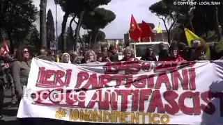 Roma: sfila il corteo del 25 aprile