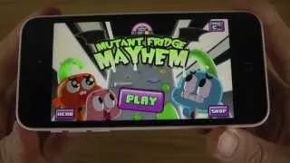 Mutant Fridge Mayhem Gumball iPhone 5C iOS 7.0.2 HD Gameplay Trailer