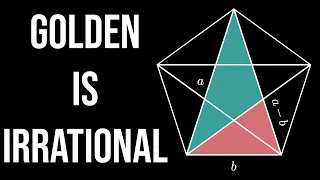 Golden Ratio is Irrational from a Regular Pentagon (visual proof)