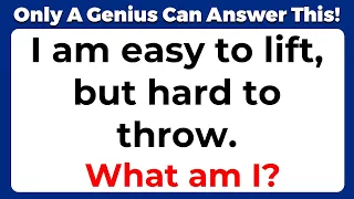 ONLY A GENIUS CAN ANSWER THESE 10 TRICKY RIDDLES | Riddles Quiz With Answers #60