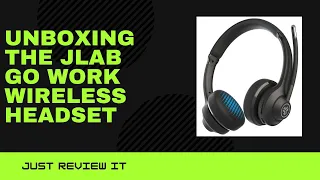 Unboxing JLab GO Work wireless headset and mic test