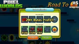 Got My Bytes Back 🥰 Achievement Profit?? - Road To 30 Million Byte Coins (Part 5) | Pixel Worlds