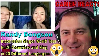 🎮GAMER REACTS  - Indonesian Singer World Tour to 20 Countries and Sing in 20 Different Languages