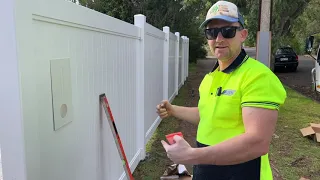 How To Install Full Privacy PVC Fencing - Outback Fencing