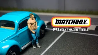 Custom MATCHBOX Volkswagen Beetle 1962 Repaint and Swap Wheels