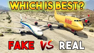 GTA 5 FAKE PLANE VS REAL PLANE | WHICH IS BEST?