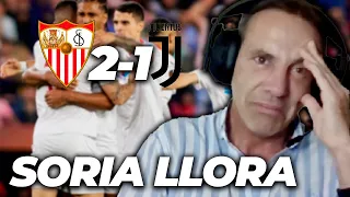 😰 LÁGRIMAS de SORIA con su SEVILLA | Sevilla 2-1 Juventus | UEL