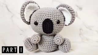 KOALA | PART 1 | HEAD & BODY, NOSE | HOW TO CROCHET | AMIGURUMI TUTORIAL