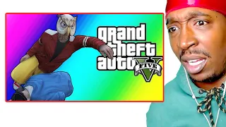 GTA5 - Nostalgia Session! Car Roulette 2, Sleeping Gas Races and Stupid Stunt Jumps! (REACTION)