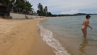 Maenam Beach, Koh Samui, Thailand | Walking 4K 🇹🇭