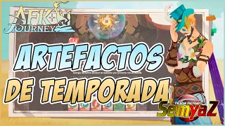 AFK Journey - ARTEFACTOS de TEMPORADA: Análisis desde el peor al HECHIZO DE CASCADA !! en Español