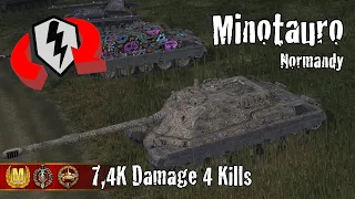 Controcarro 3 Minotauro  |  7,4K Damage 4 Kills  |  WoT Blitz Replays