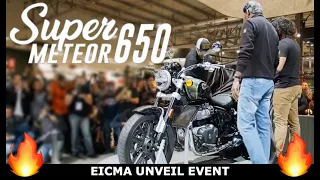 Royal Enfield 🔥 SUPER METEOR 650 🔥Unveil event at EICMA, (ITALY) . It's FINALLY HERE 🏍