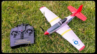 Mini avión RC mustang P51 de Eachine - RTF (Ready to Fly)