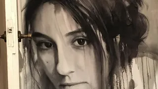 'Retrato de Irene', Acuarela, 120x100cm