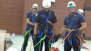 HGH ANGLE ROPE RESCUE BASKET EDGE TRANSITION WITHOUT AHD