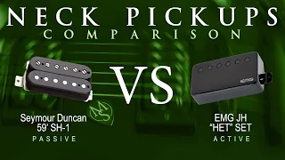 Seymour Duncan 59' SH-1 vs EMG JH HET SET - Neck Pickup Guitar Tone Comparison Demo