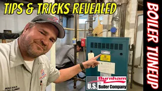 Annual Burnham Gas Steam Boiler Step by Step Maintenance & Tuneup with Combustion Testing