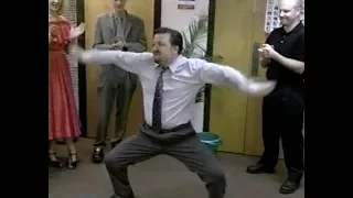 Ricky Gervais dancing