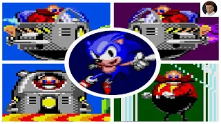 Sonic Genesis for Master System (Sonic Rom Hack) All Bosses + Ending (NO DAMAGE)