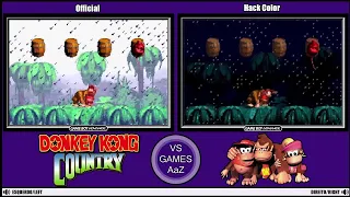 Donkey Kong Country (GBA VS GBA) Side by side comparison (Original vs Restored)