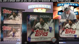 2024 Topps Series One Baseball Card Jumbo 4 Box Break #7   Sports Cards