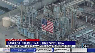 Federal Reserve interest rate hike the largest since 1994, intended to attack inflation