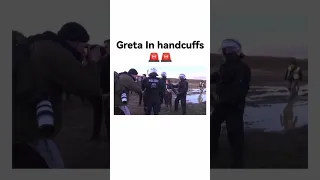 Greta Thunberg on handcuffs in lützerath! #viral #shorts #greta #gretathunberg #police