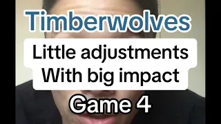 Dallas Mavericks vs Minnesota Timberwolves game4 little adjustments with big impact