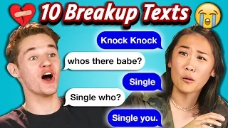 TEENS READ 10 BREAKUP TEXTS (React)