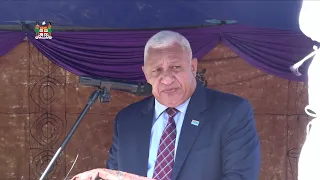 Fijian Prime Minister Voreqe Bainimarama commissions the new Sigatoka Methodist College