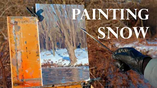 How I Paint a Snowy Landscape en Plein Air