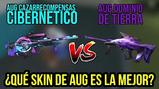 AUG CAZARRECOMPENSAS CIBERNÉTICO VS AUG DOMINIO DE TIERRA | ¿Qué skin es mejor? 🔥 | SHADOWGAMES