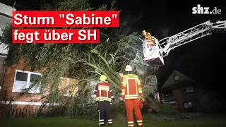 Orkantief "Sabine": Hunderte Einsätze in Schleswig-Holstein