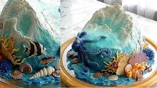 УКРАШЕНИЕ ТОРТОВ, МОРСКОЙ ТОРТ от SWEET BEAUTY СЛАДКАЯ КРАСОТА, SEA CAKE DECORATION