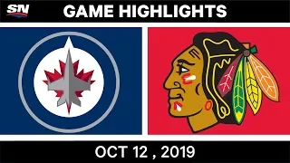 NHL Highlights | Jets vs Blackhawks – Oct 12th 2019