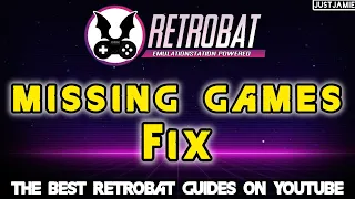 Retrobat ☆ How to Display Missing Games #retrobat #frontend #emulator