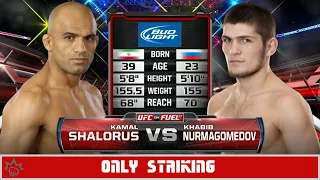 Khabib Nurmagomedov vs Kamal Shalorus but it's only striking... | MMA GOATS