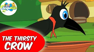 The Thirsty Crow | PANCHATANTRA TALES | Moral Stories For Kids | Aesop's Fables | Jingu Kids