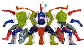 Merakit Mainan Hulk Smash, Siren Head, Spider-Man, Captain America Avengers Superhero Toys