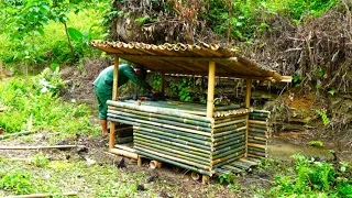 Build A Complete Bamboo House For Ducks - Survival Skills - Farm Life | CocPhat TV - Ep.15