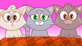 три маленькие котята | песня котенка | Three Little Kitten | HooplaKidz песенки для детей