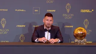 El emotivo discurso de Messi tras recibir el Balón de Oro | “No sé si soy el mejor en la historia”