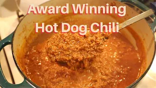 Award Winning Hot Dog Chili Recipe