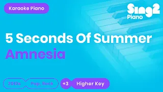 5 Seconds of Summer - Amnesia (Higher Key) Piano Karaoke