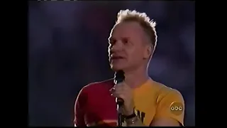 Sting & No Doubt - Message In A Bottle (NFL Superbowl XXXVII Halftime Show - January 26 2003)